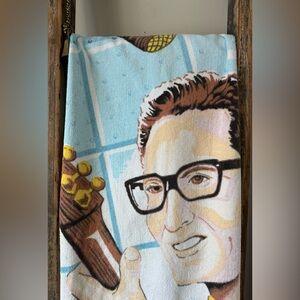 Vintage Buddy Holly Postage Stamp Towel